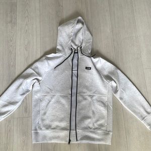 american white athletic zip up for men